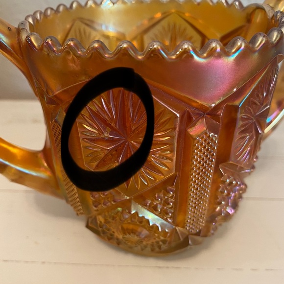 Imperial Glass Carnival Marigold Star and File Open Spooner
Used - Picture 2 of 10